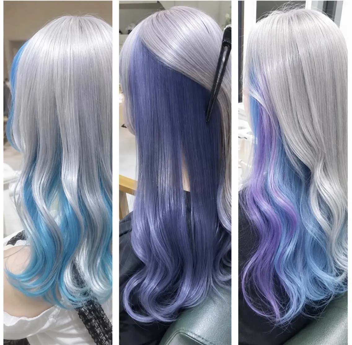 ロング ヘアアレンジ カラー ブリーチ ダブルカラー ハイトーンカラー ロング 🪐原宿/ハイトーン /デザインカラー🪐のヘアスタイル