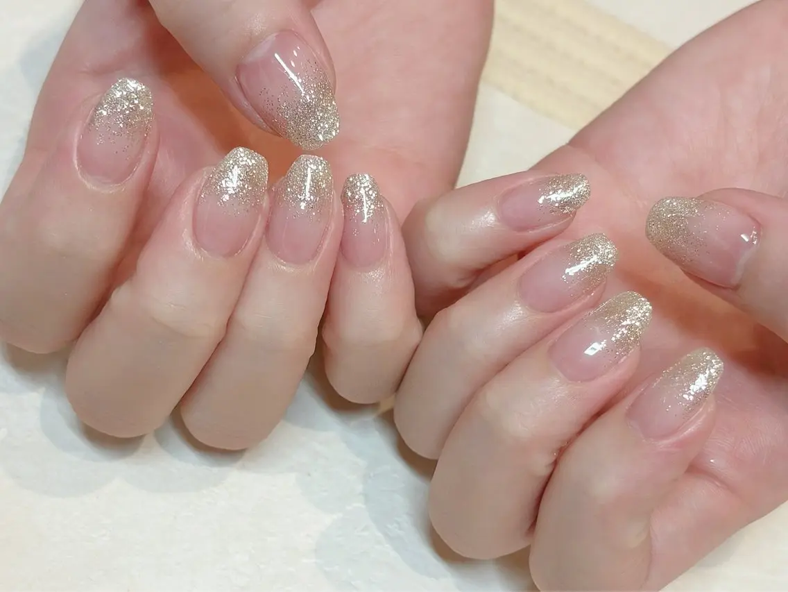 ネイル クリアネイル nail&eye Lily 住道のネイルデザイン