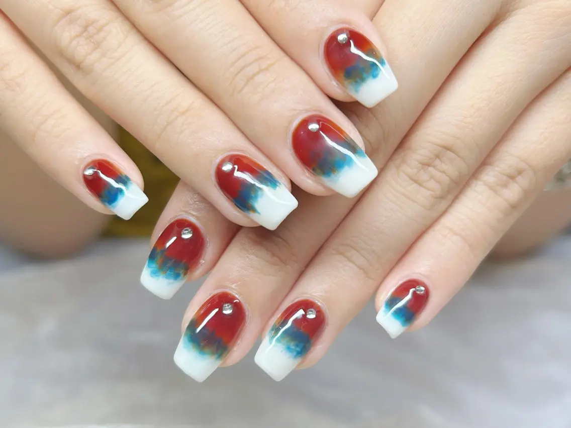 ネイル アートネイル チークネイル 成人式 入学式 長さ出し ハンドネイル Lino Nailのネイルデザイン
