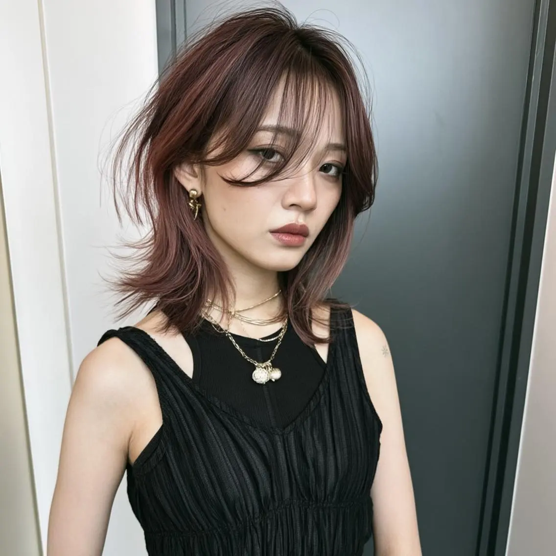 ミディアム ヘアカラー ブリーチ／デザイン ubu🥷🏻のヘアスタイル