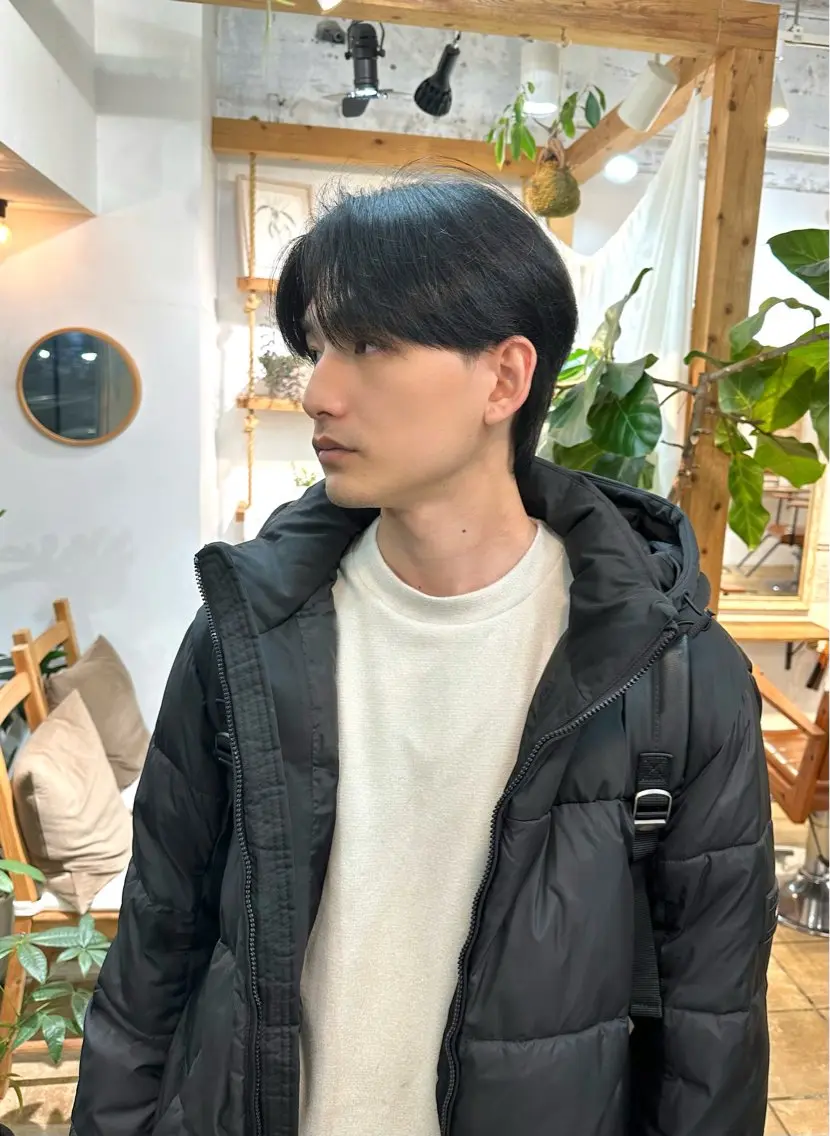メンズ センターパート 渋谷 メンズヘア⭐️ タニグチヨシユキのヘアスタイル