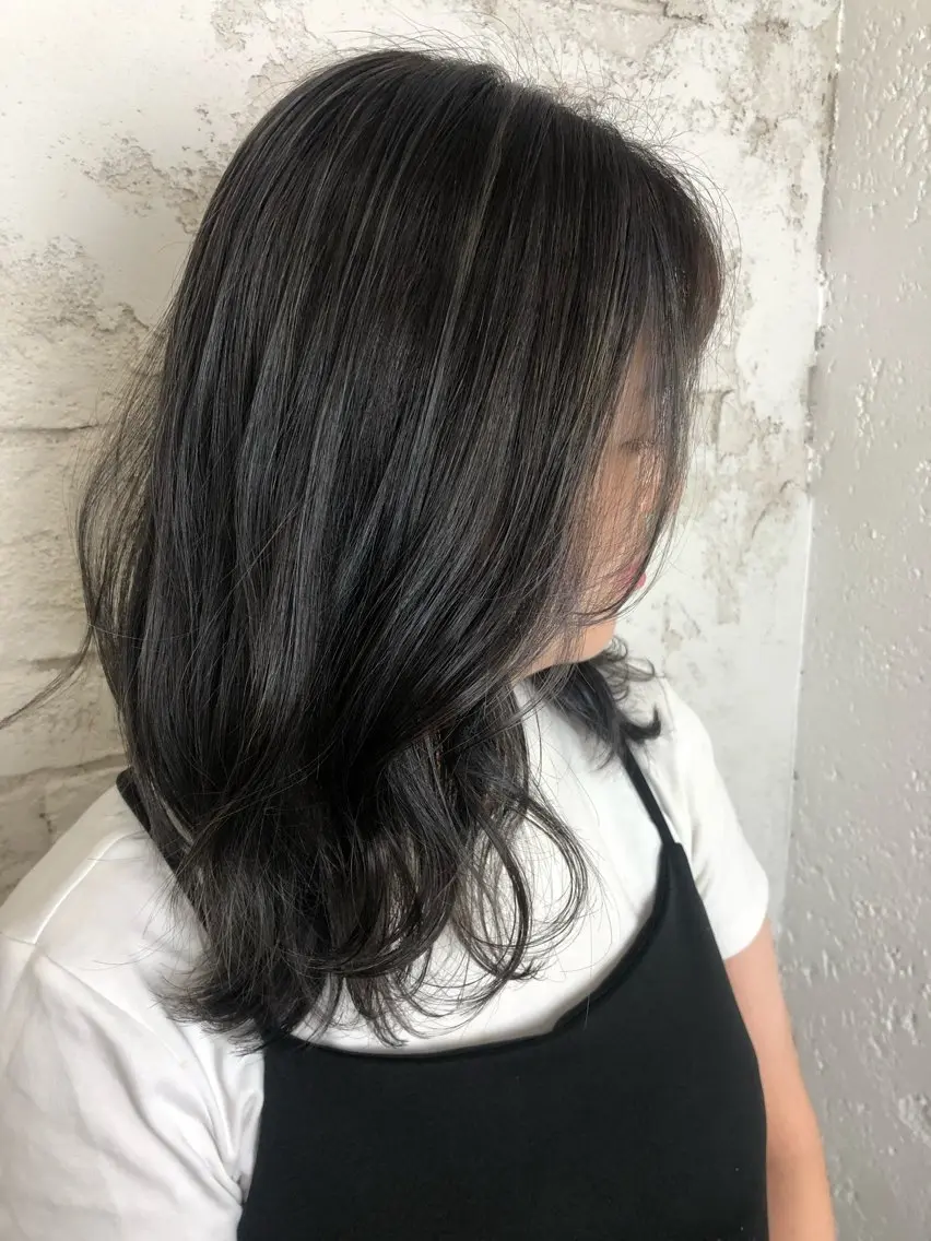 セミロング カラー ️韓国ヘア/レイヤー カット❤️Yūkaのヘアスタイル