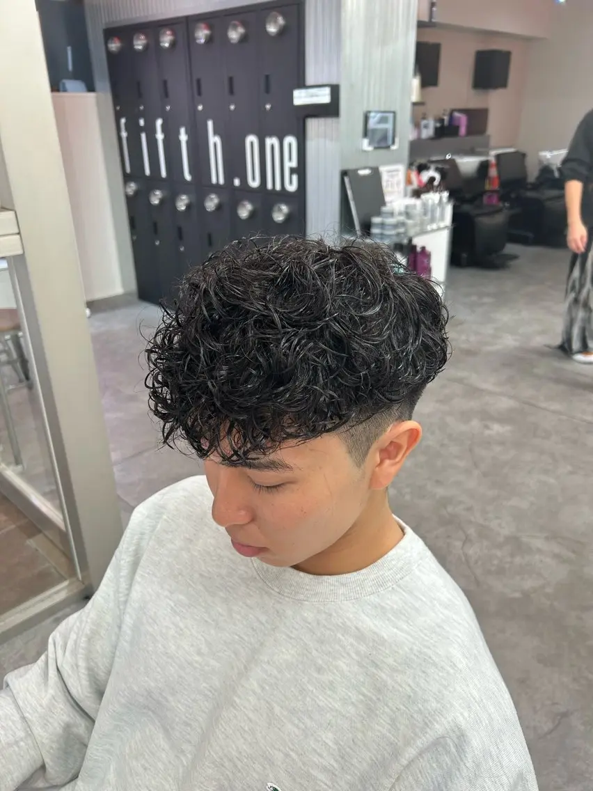 ショート カラー パーマ メンズ カット パーマ 🔥漢髪特化メンズ マネージャーYUKIのヘアスタイル