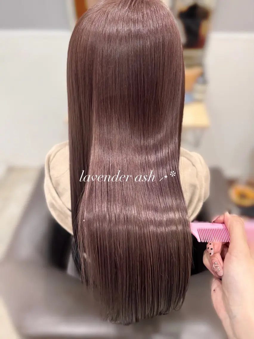 セミロング ヘアカラー トリートメント miloc🫧 MOMOYOのヘアスタイル