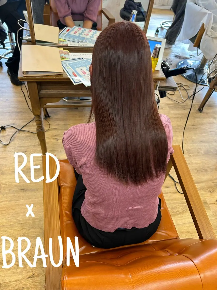 ロング カラー ✨縮毛矯正✨艶髪✨️ 髪質改善✨鴻巣✨️のヘアスタイル