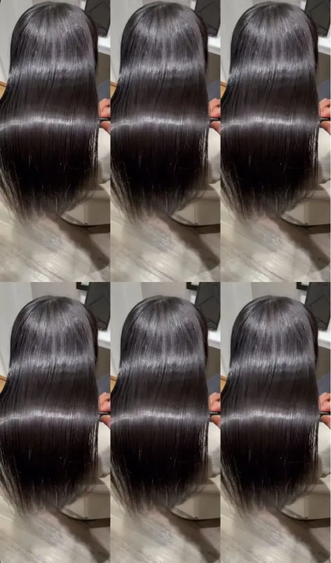 ロング パーマ カット 縮毛矯正 トリートメント k-twoたき✨艶感 カラー／美髪矯正のヘアスタイル
