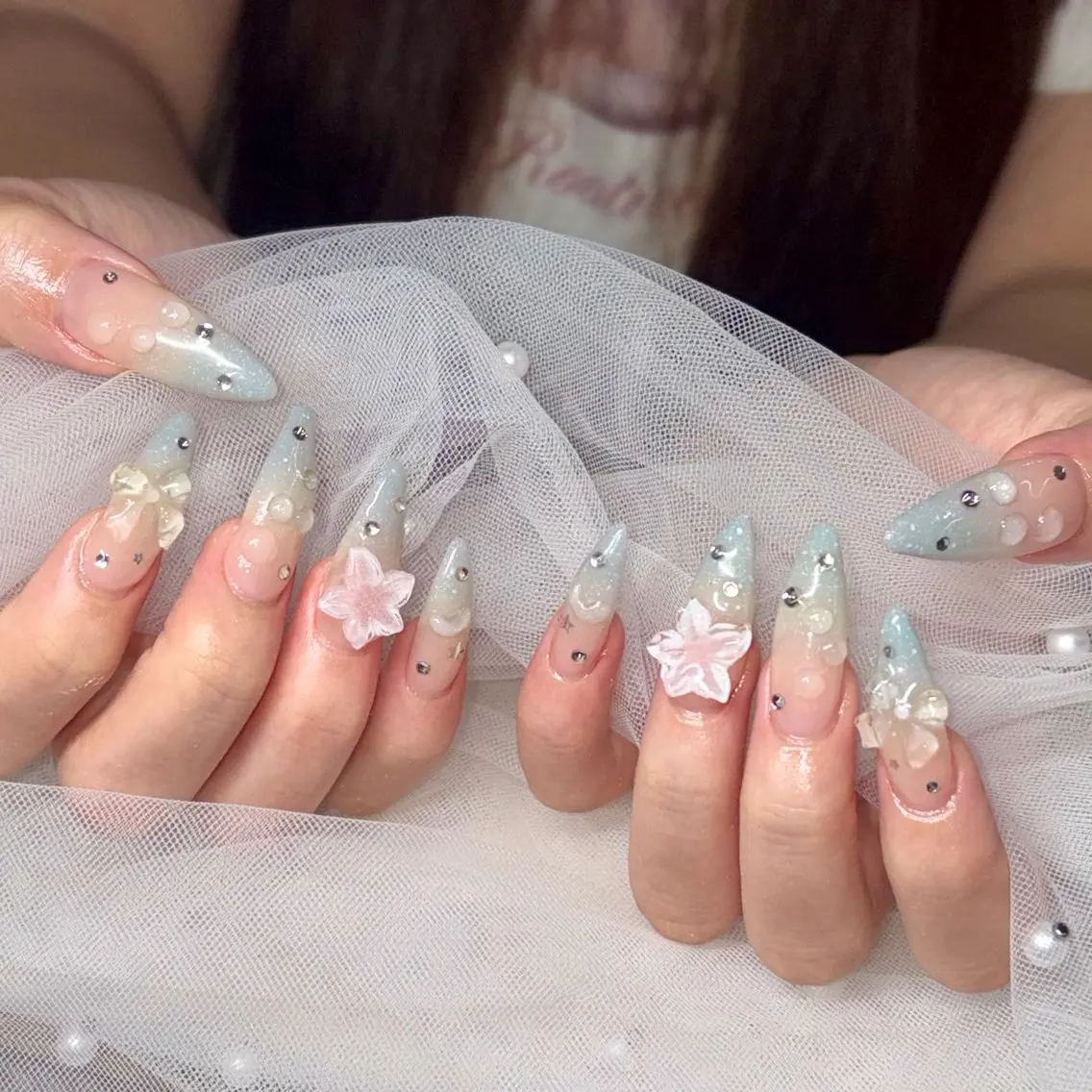 ネイル 夏ネイル ハンドネイル y's beauty京橋店のネイルデザイン
