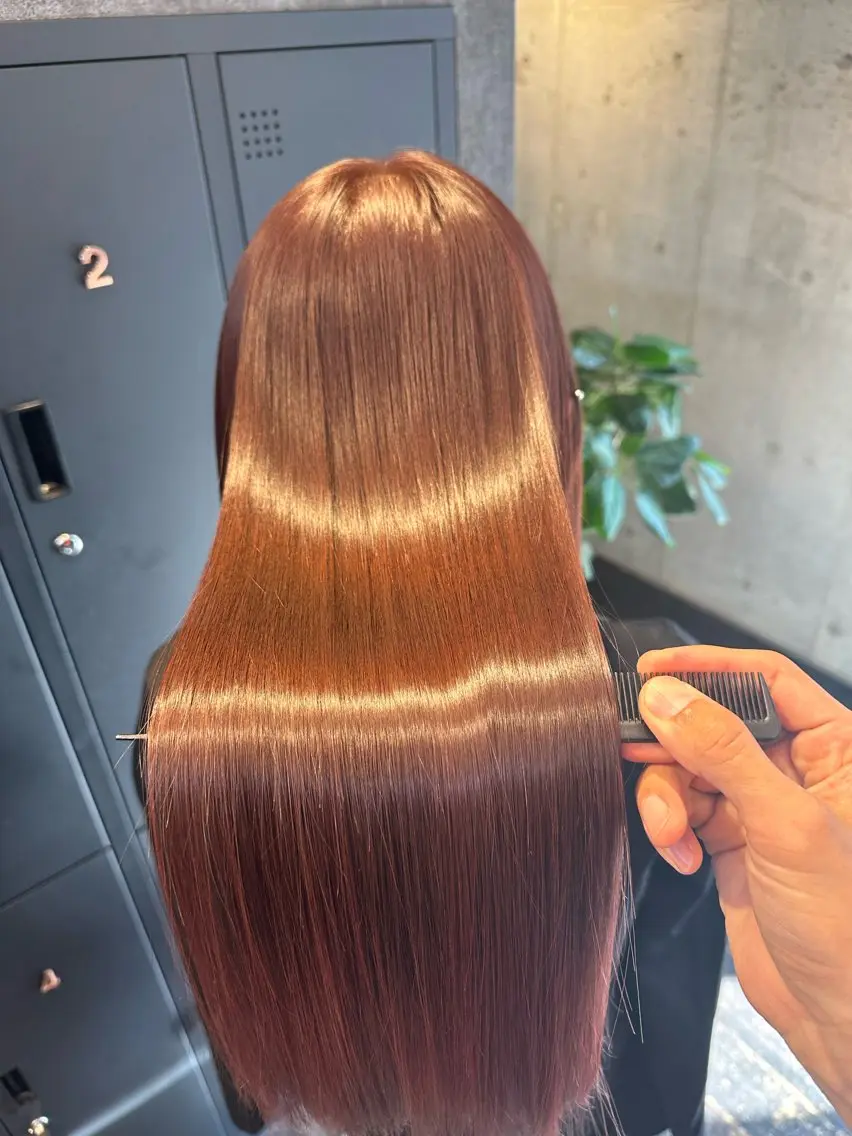 ロング カラー パーマ 縮毛矯正 トリートメント 髪質改善🌸縮毛矯正 専門家💖後藤のヘアスタイル