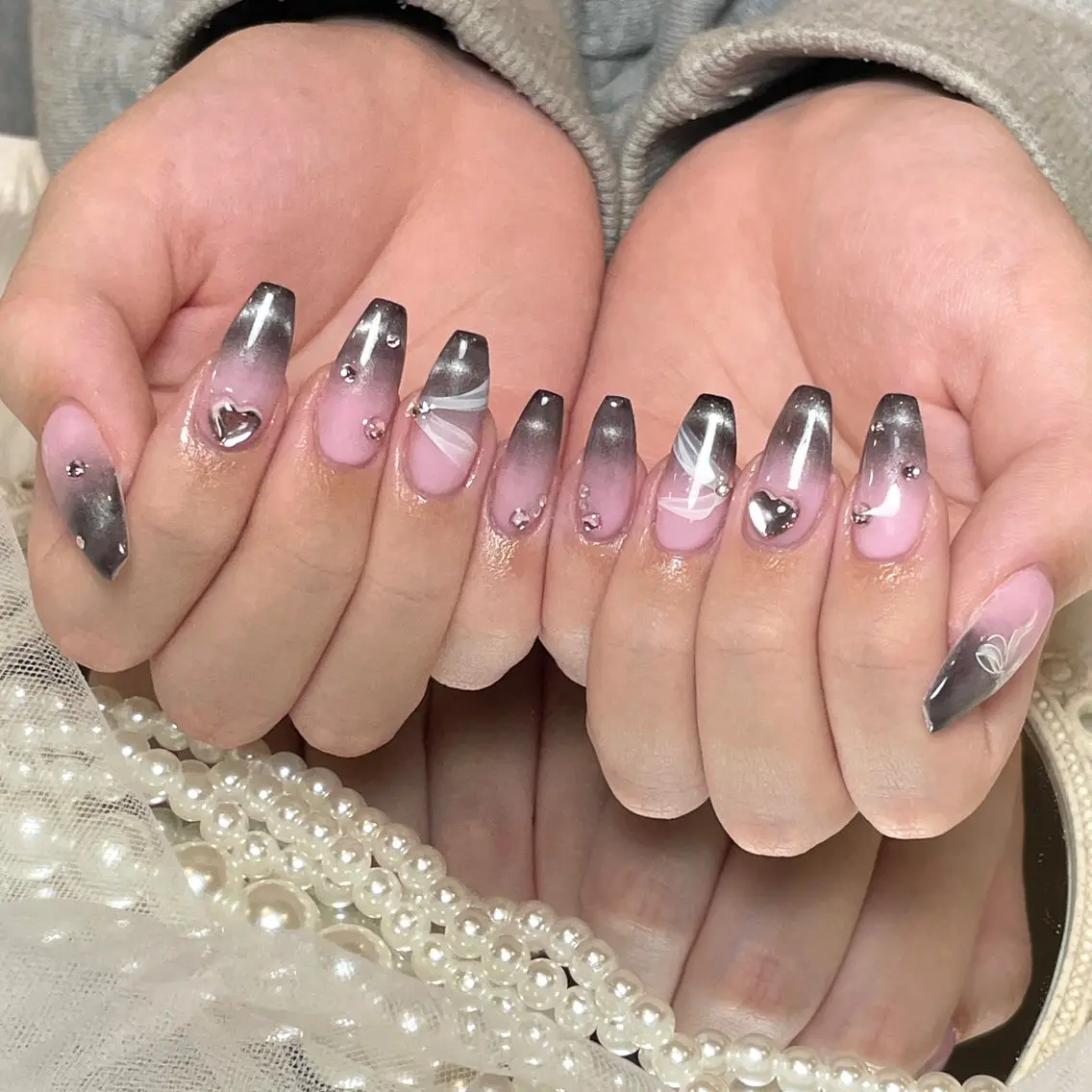 ネイル マグネットネイル ハンドネイル yurika 🌷.*･ﾟのネイルデザイン