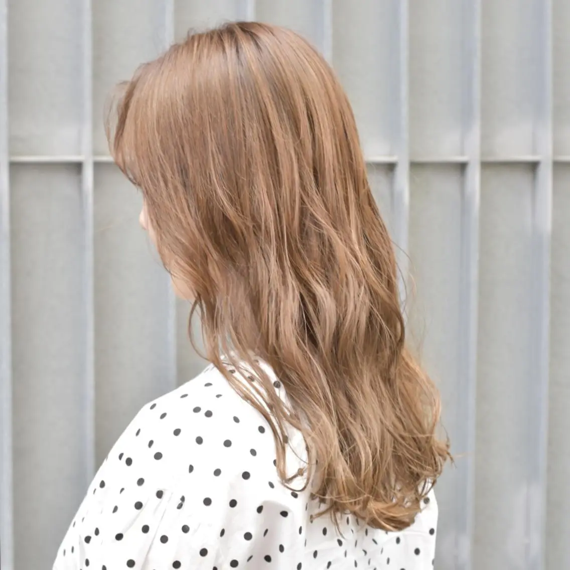 セミロング カラー ベージュカラー 透明感カラー 原田 祥彰のヘアスタイル