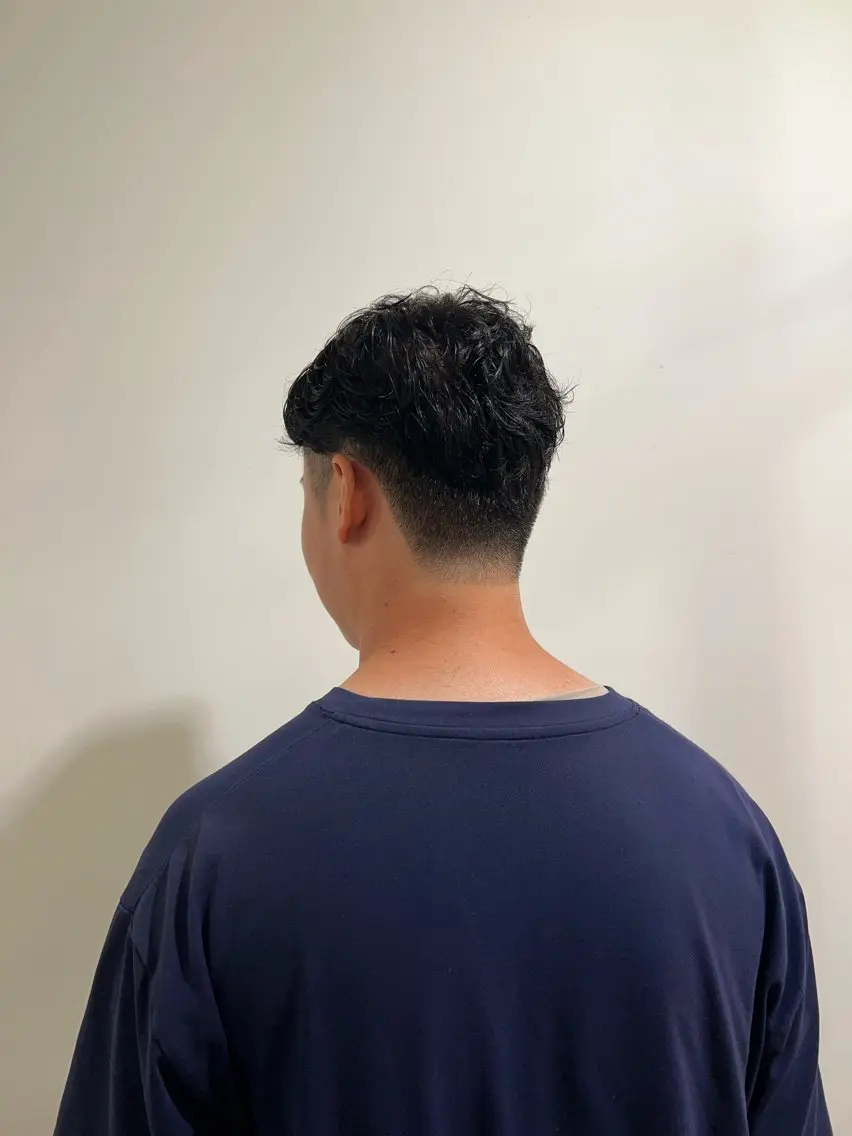 メンズ ワタナベ モカ🦢ダブルカラーのヘアスタイル