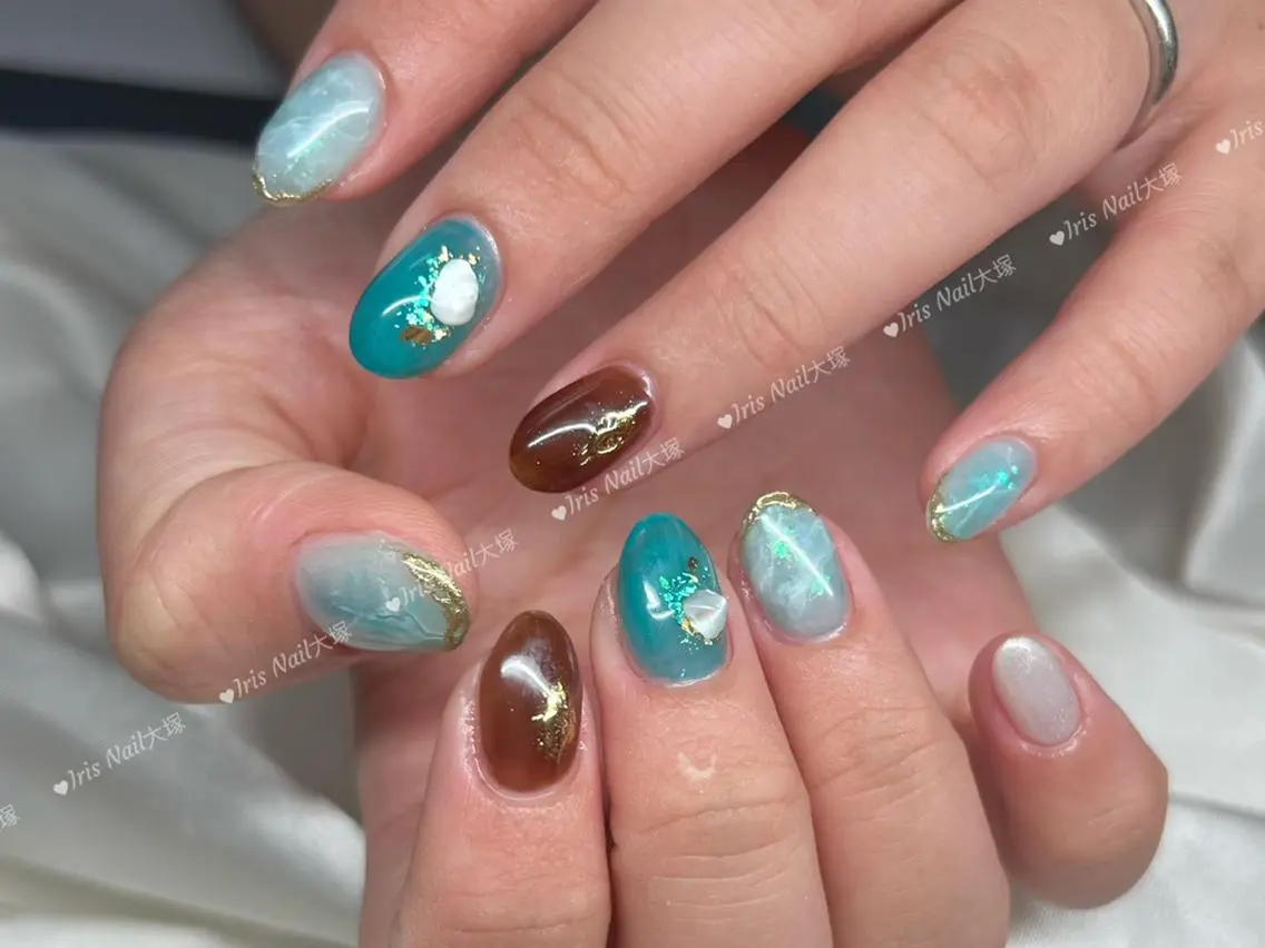 ネイル ハンドネイル ハンドケア 🍒IRIS Nail🌸のネイルデザイン