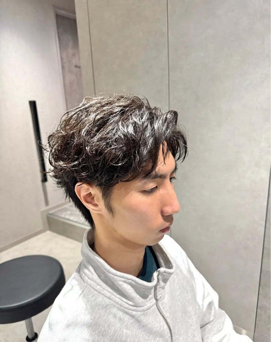 ショート パーマ メンズ メンズパーマ メンズパーマ職人 パーマ🔥ritaのヘアスタイル
