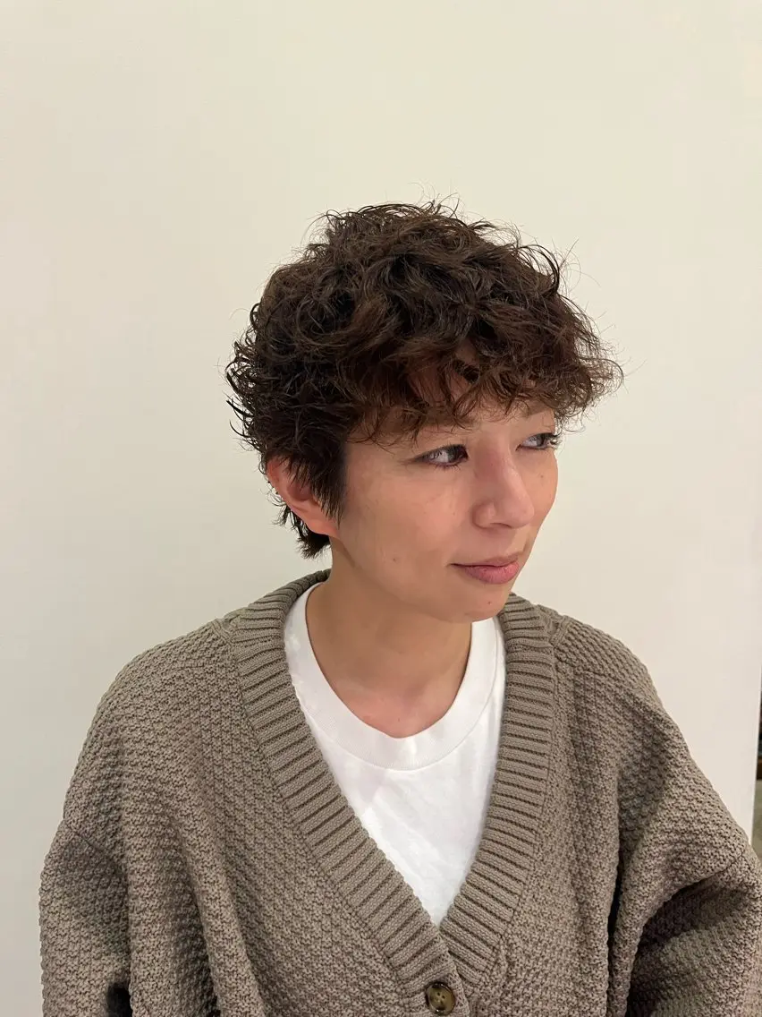 ショート パーマ ramphy 柴原 夢奈のヘアスタイル