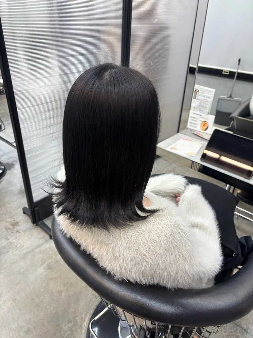 ミディアム ヘアカラー 🔮 艶感カラー 🔮鈴木 夢里のヘアスタイル