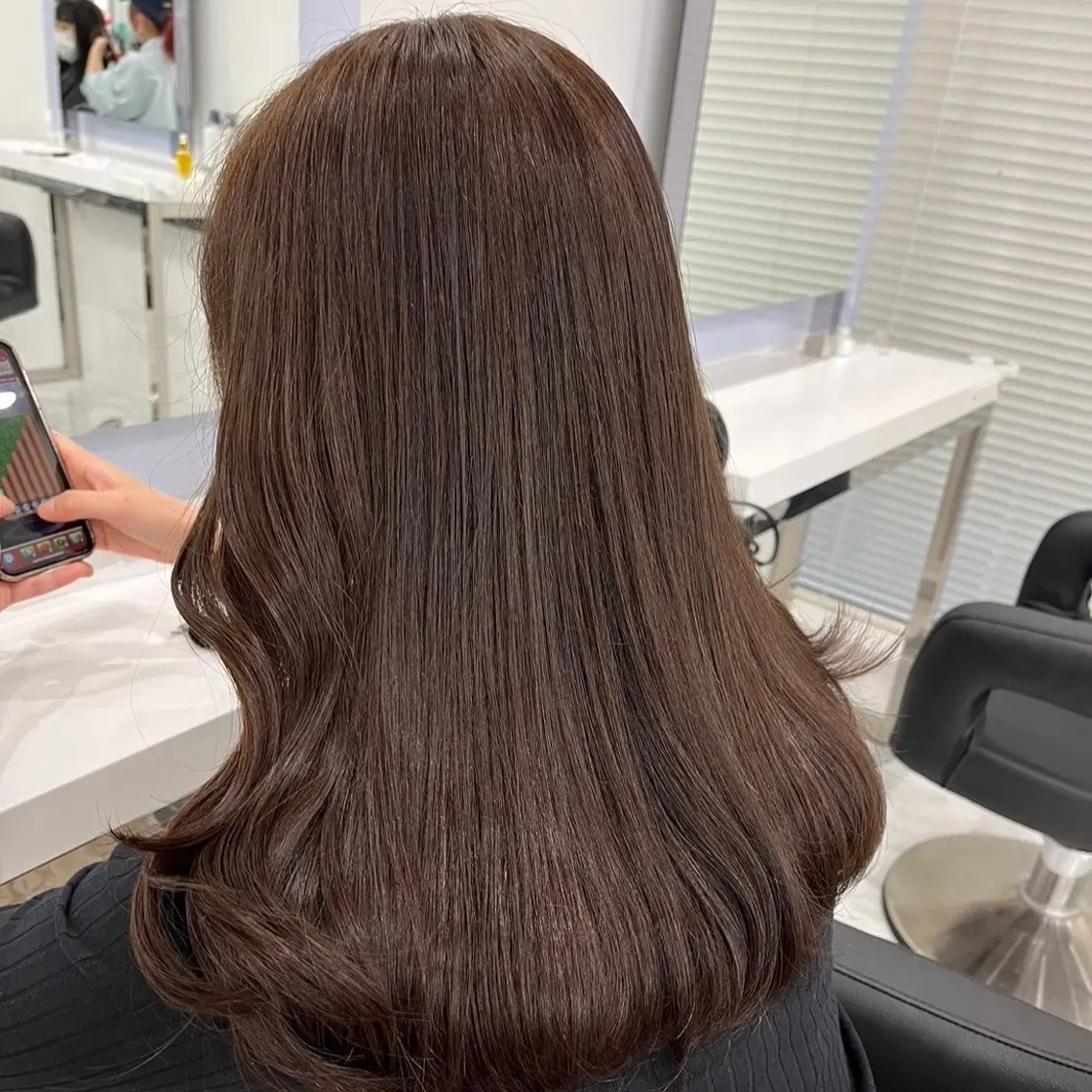ロング カラー ヘアアレンジ 流行りの透明感カラー ×縮毛矯正🤍ユウのヘアスタイル