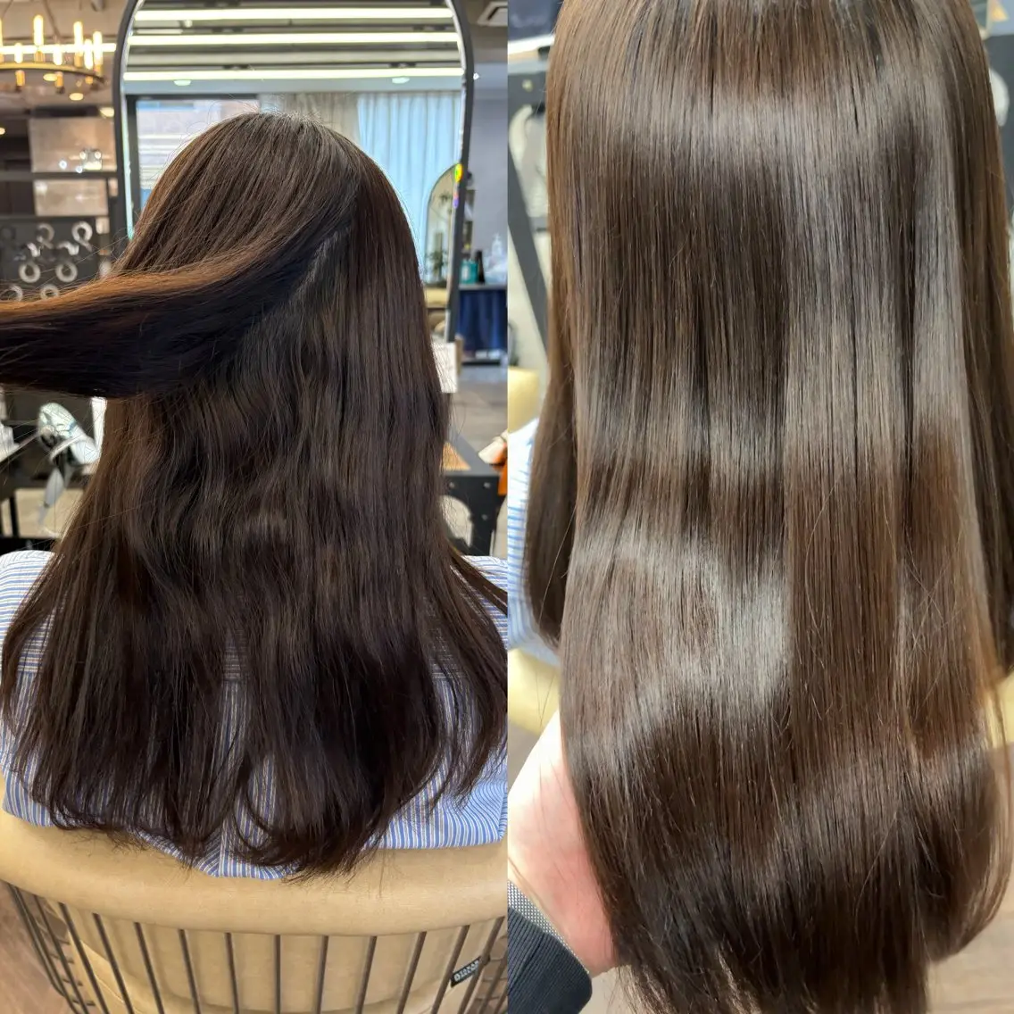 ロング 縮毛矯正 似合わせレイヤー🌟 巻ける縮毛矯正みつきのヘアスタイル