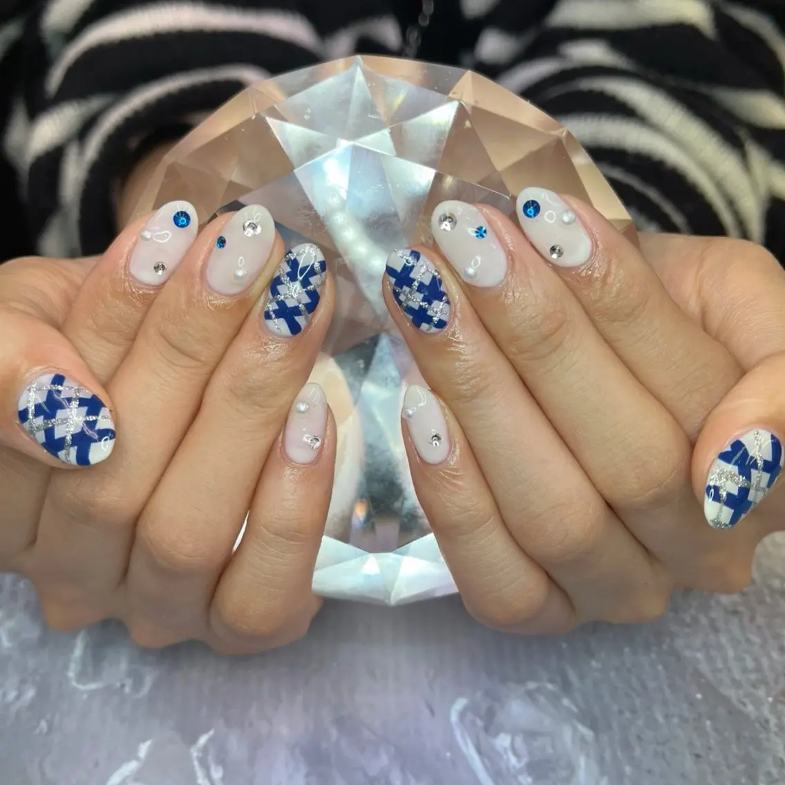 ネイル ブルー ジェルネイル BlueDaisy 栄本店のネイルデザイン