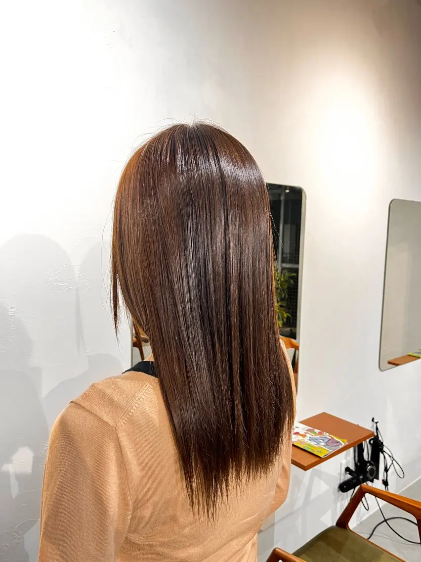 ロング 縮毛矯正 縮毛矯正 【カットモデル募集】 Yoh-/HABUのヘアスタイル