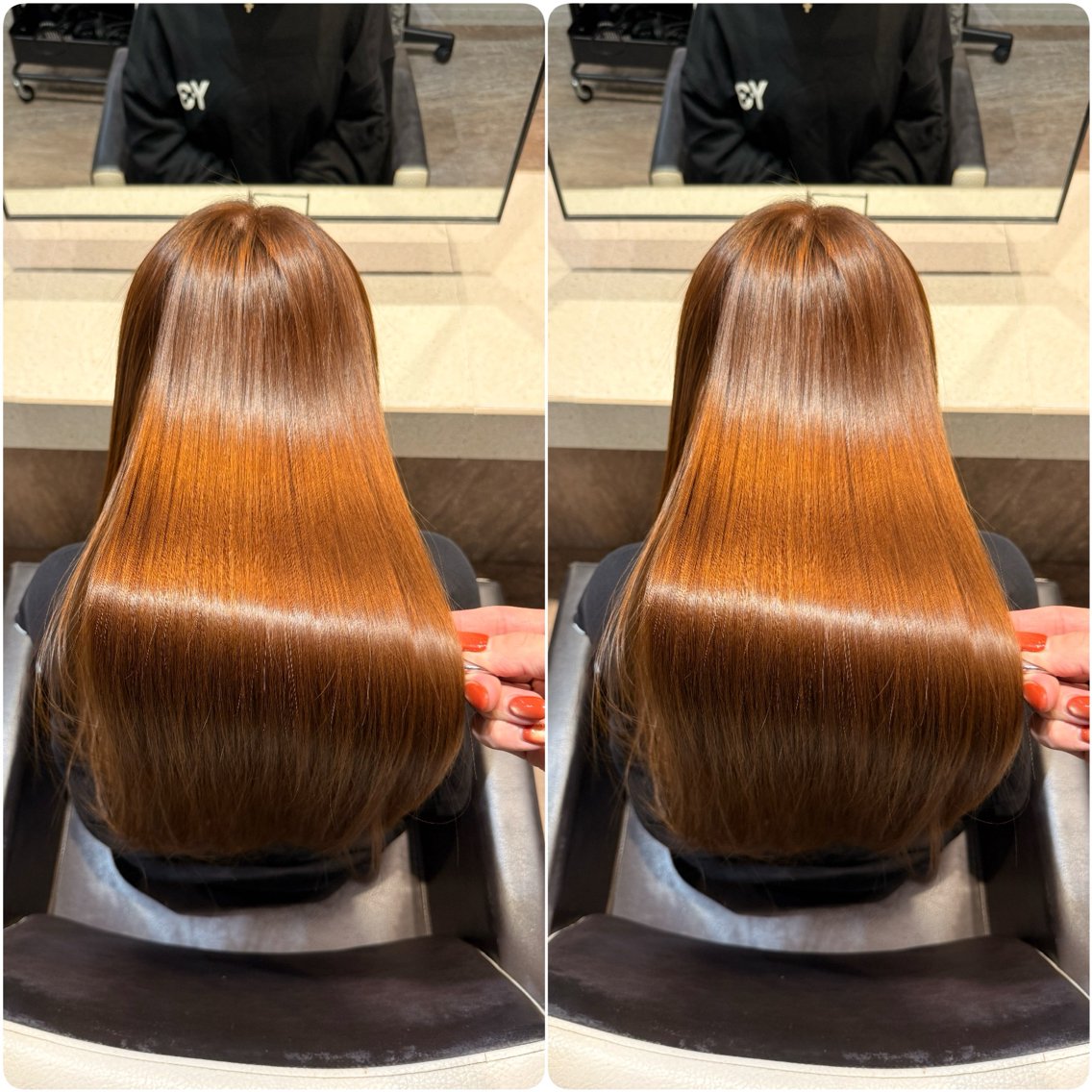 ロング カット 縮毛矯正 トリートメント ヘッドスパ 🩵ULTOWA🍀 髪質改善/縮毛/関口のヘアスタイル