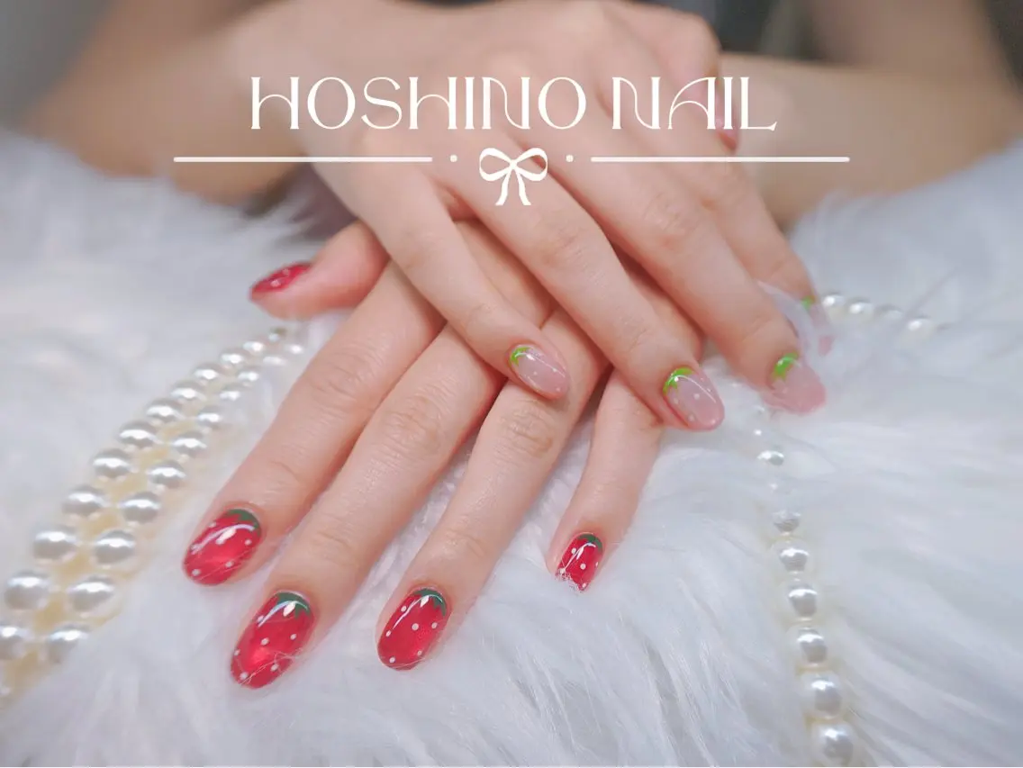 ネイル HOSHINO NAIL_長さだしのネイルデザイン
