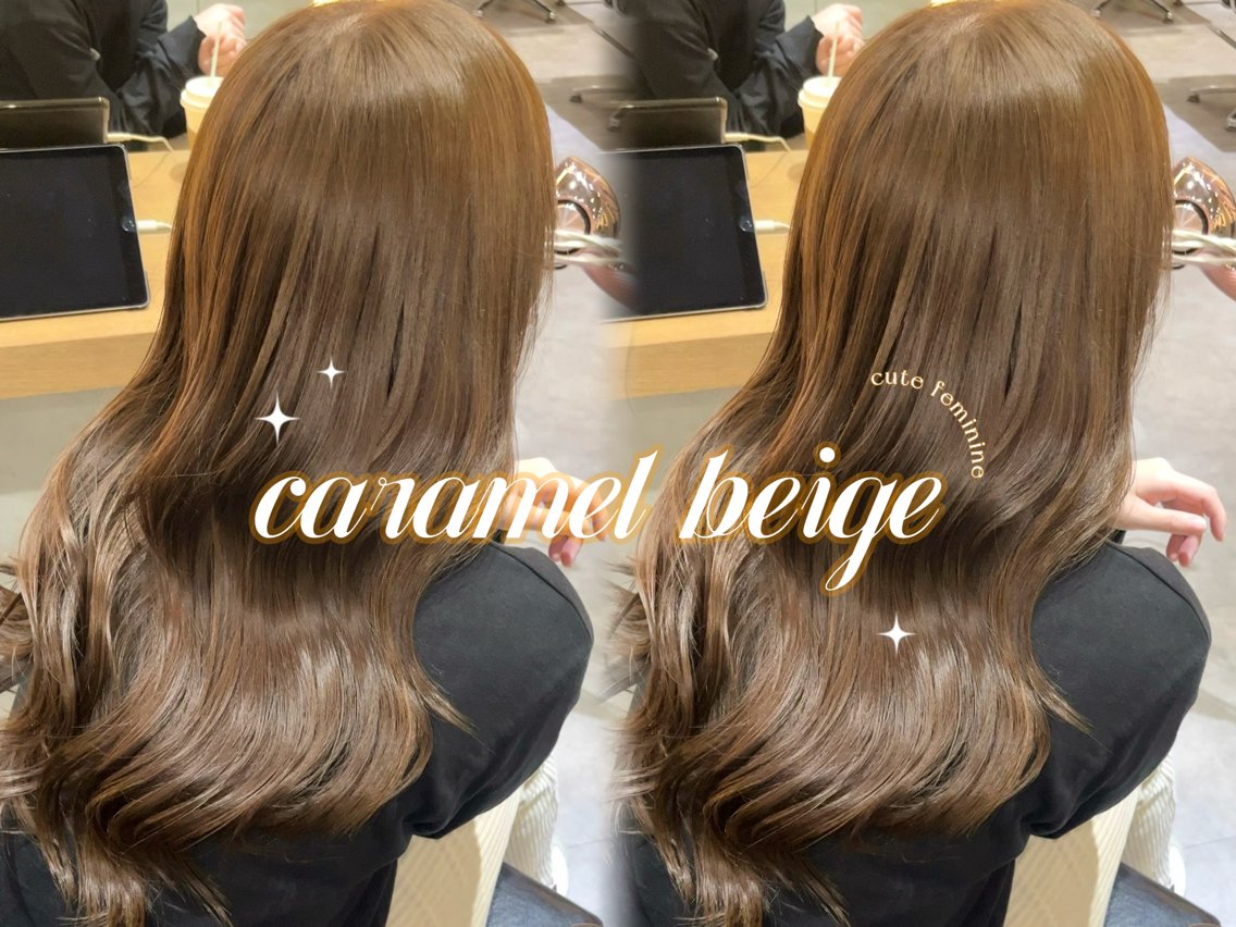 ロング カラー カット ヘアカラー 顔周りカット/ 韓国ヘア/ユイのヘアスタイル