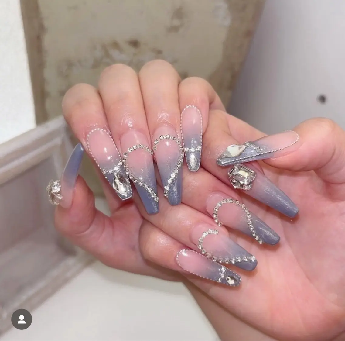 ネイル ジェルネイル 韓国ネイル マグネットネイル ネイルチップ 冬ネイル Lenie Nail Salonのネイルデザイン