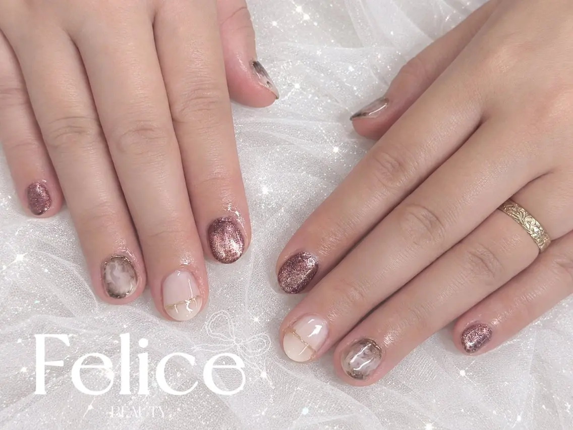ネイル ハンドネイル Haruna Felice 春日部のネイルデザイン