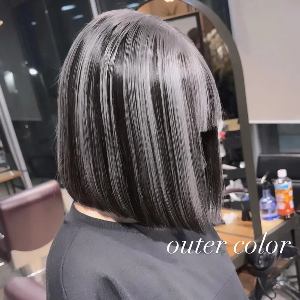 ミディアム カラー カット ヘアカラー トリートメント ヘアセット 💜ハイトーン💛 マジカルかいちゃんのヘアスタイル