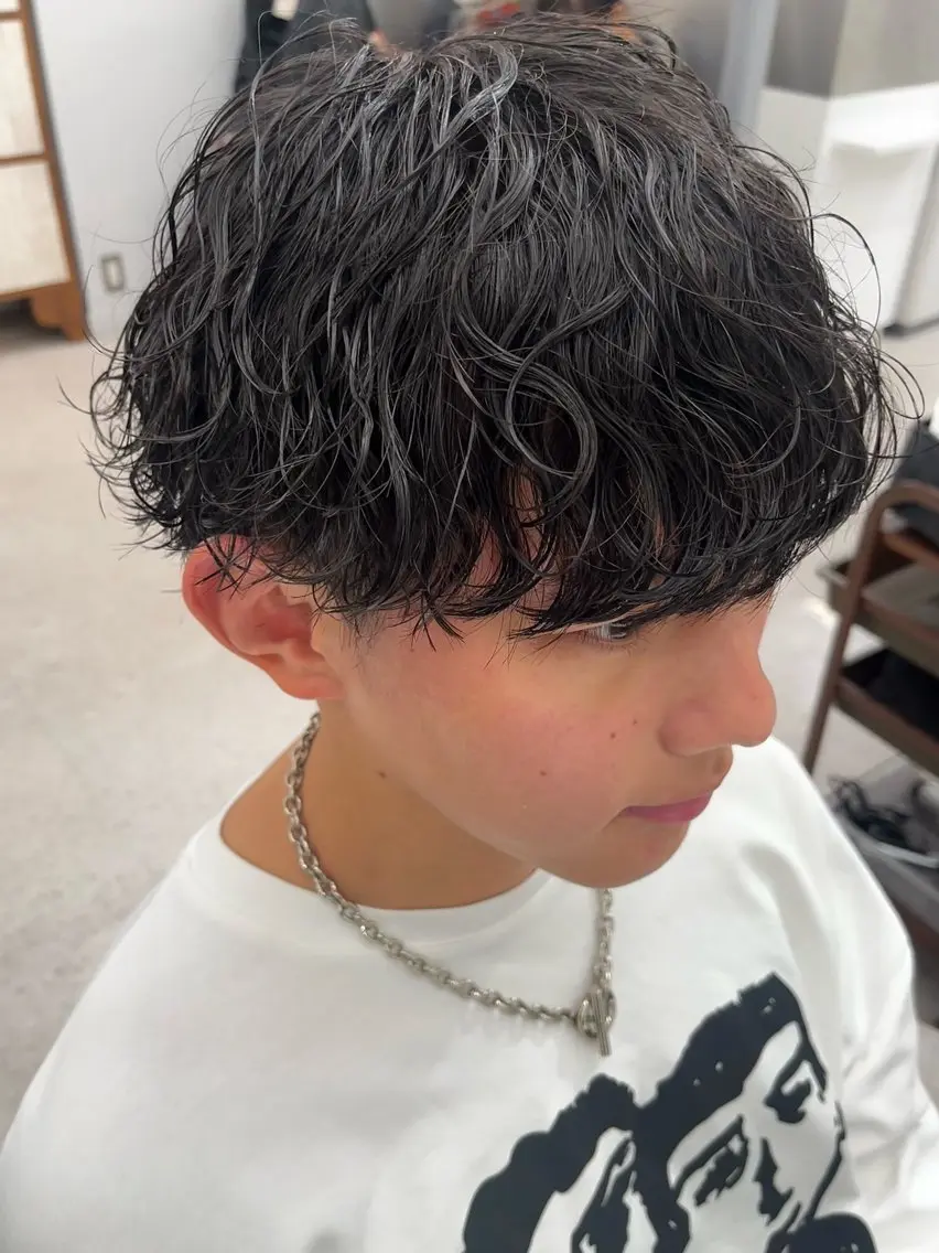パーマ メンズ カット パーマ 🍐シャドウパーマ メンズ特化/守岡🍐のヘアスタイル