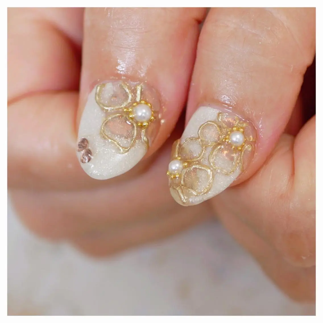 ネイル クリアネイル フラワーネイル Nail salon Rilaのネイルデザイン