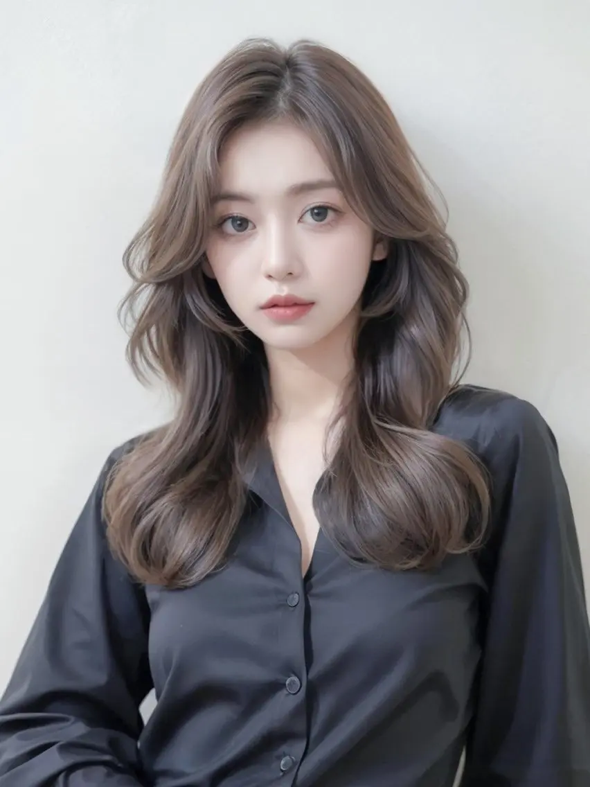 セミロング カット トリートメント 大人可愛いレイヤー 大田のヘアスタイル