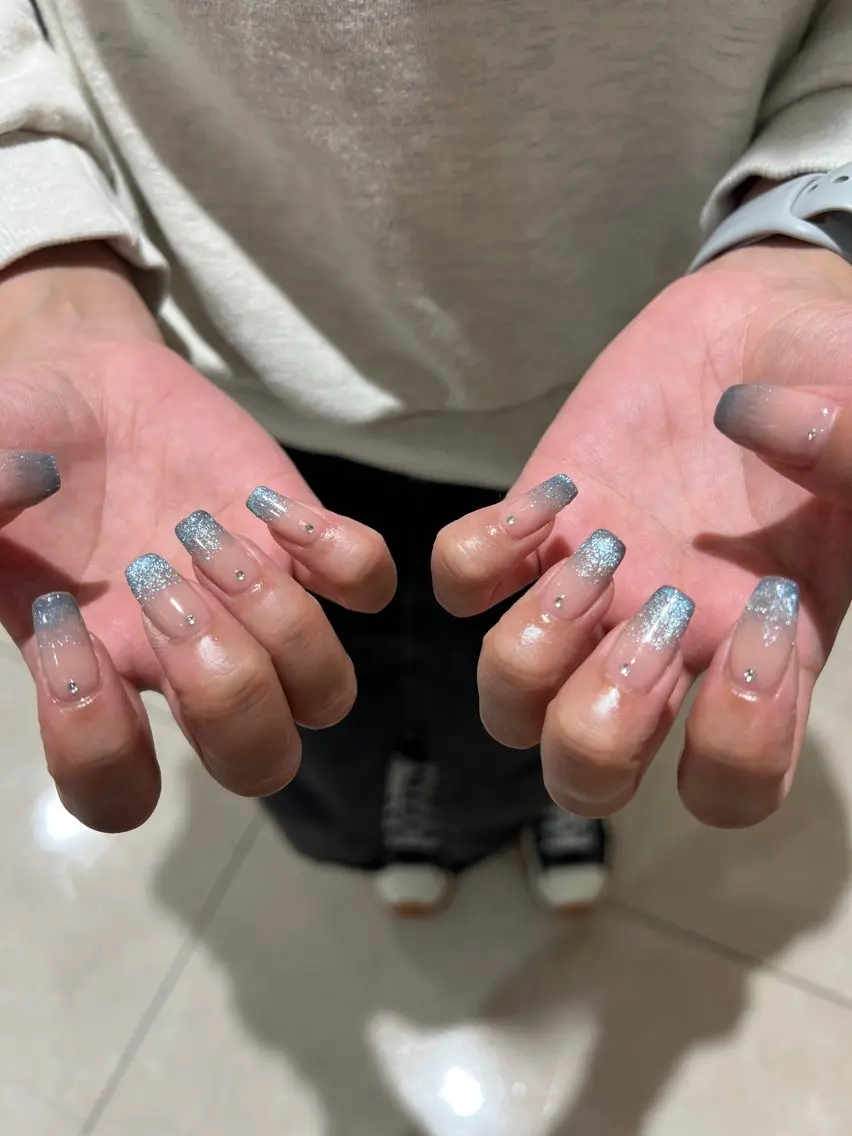 ネイル グラデーション マグネットネイル 【池袋】nuts nail なつみのネイルデザイン