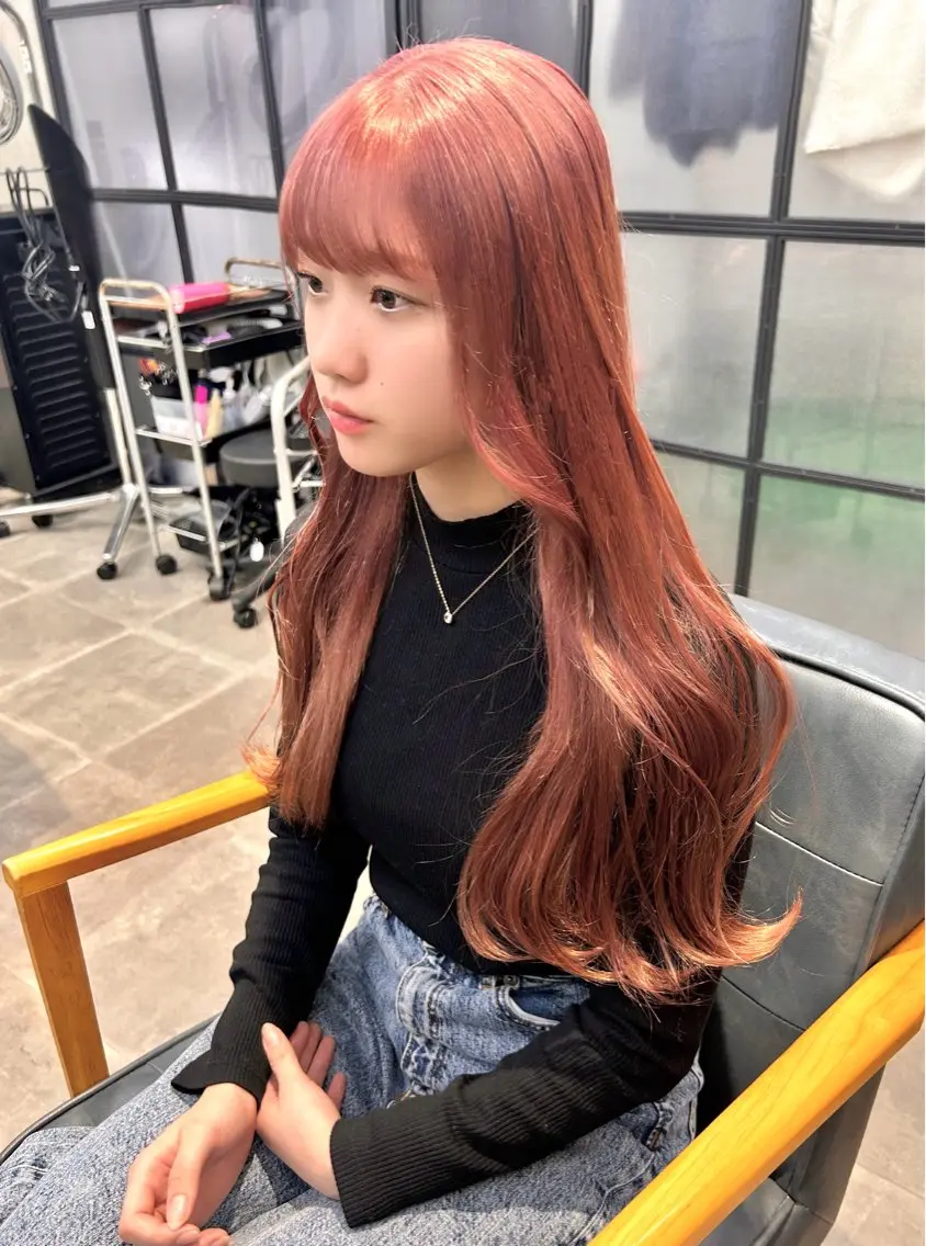 ロング カラー 韓国×髪質改善カラー 💎hinaのヘアスタイル