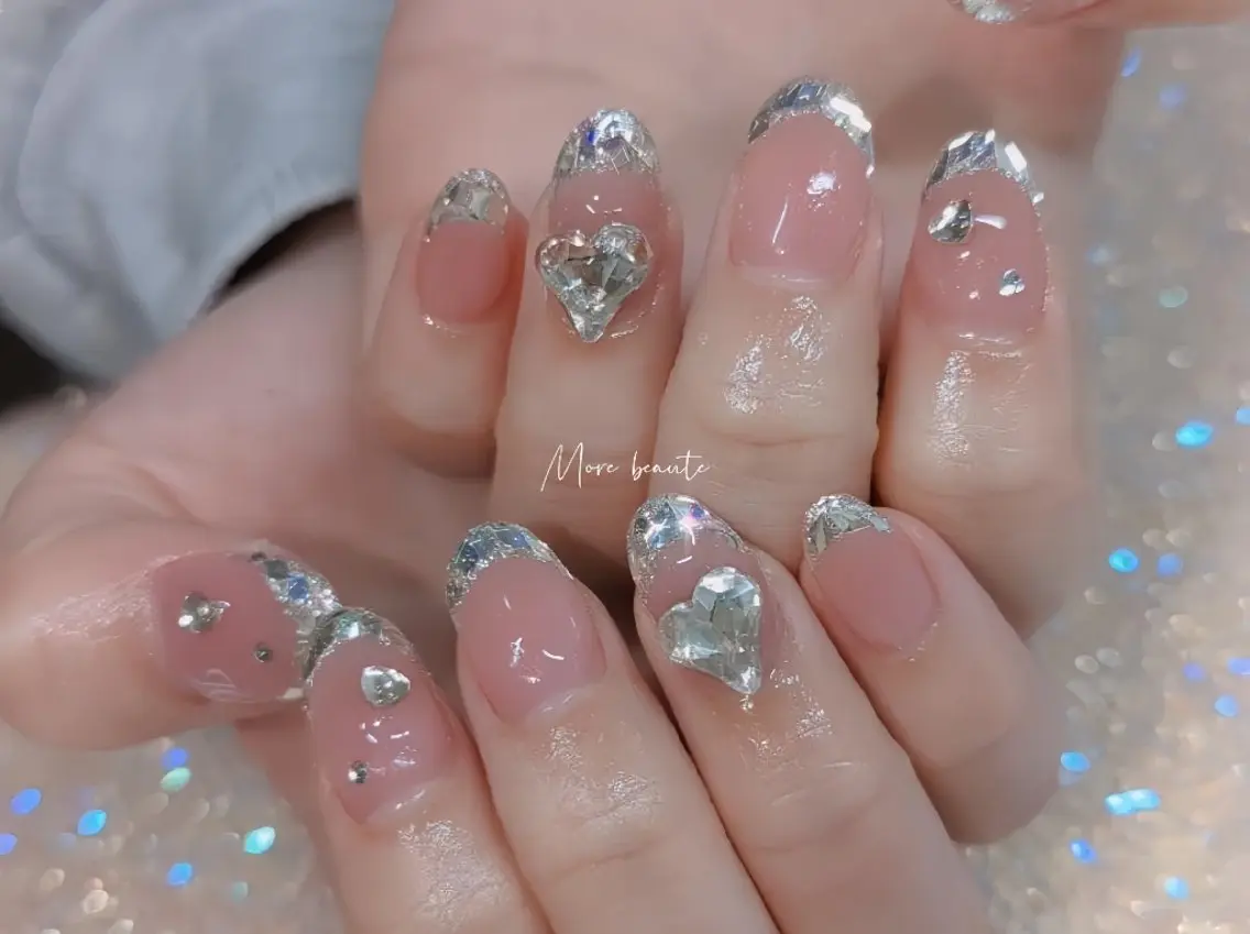 ネイル アートネイル ジェルネイル ハート 韓国ネイル マグネットネイル ハンドネイル I LOVE ME NAIL.。.:*♡のネイルデザイン