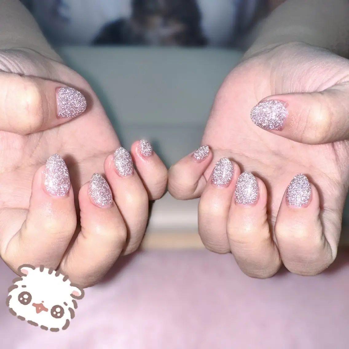 フラッシュ❤︎ラメ❤︎マグネットネイルの写真