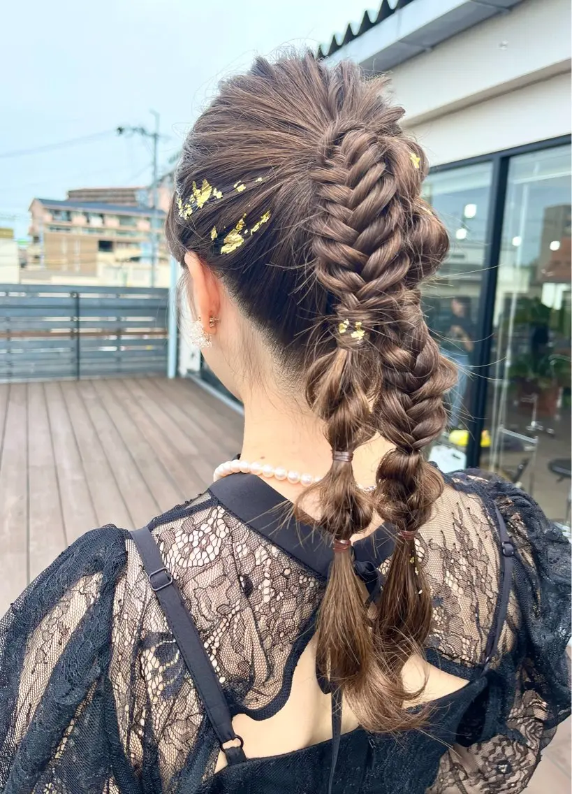 ロング ヘアアレンジ Emma ecole /栄/RIOのヘアスタイル