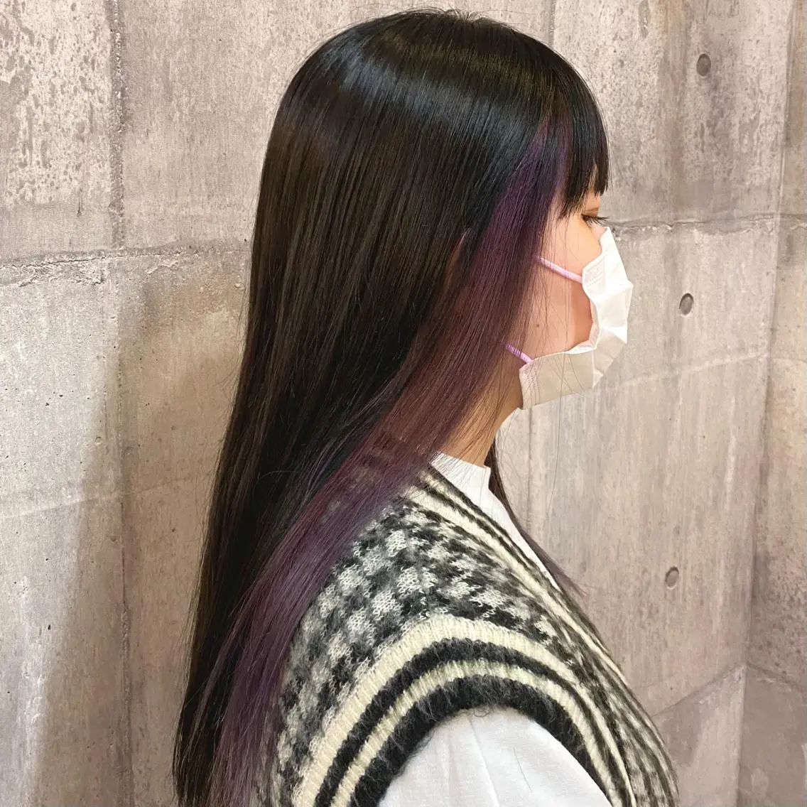 ロング カラー インナーカラー トリートメント カット ヘアカラー トリートメント 比嘉 陽のヘアスタイル