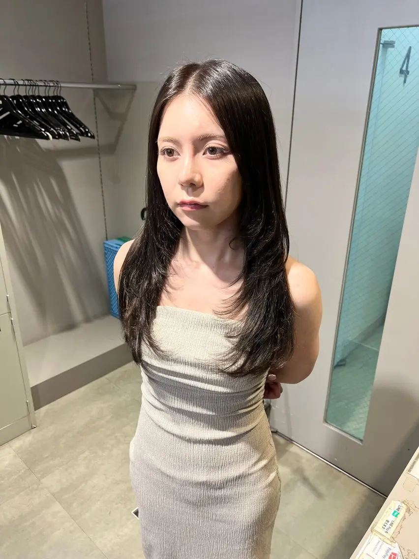 ロング カラー パーマ ヘアアレンジ メンズ 上品＆韓国風 🥀海心🥀のヘアスタイル