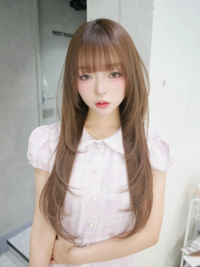 ロング カット トリートメント ナナ♡レイヤーカット ♡似合わせカラーのヘアスタイル