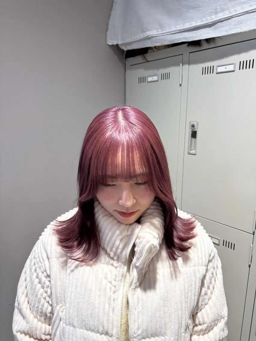 ミディアム カラー ヘアアレンジ Over hair_ misakiのヘアスタイル
