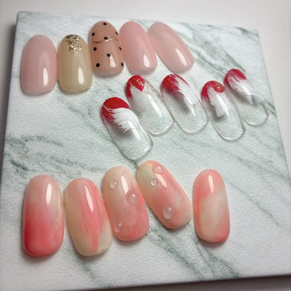 ネイル フットネイル 氷ネイル・うるうるネイル マグネットネイル メンズネイル ニュアンスネイル ハンドネイル nail salon anoneのネイルデザイン