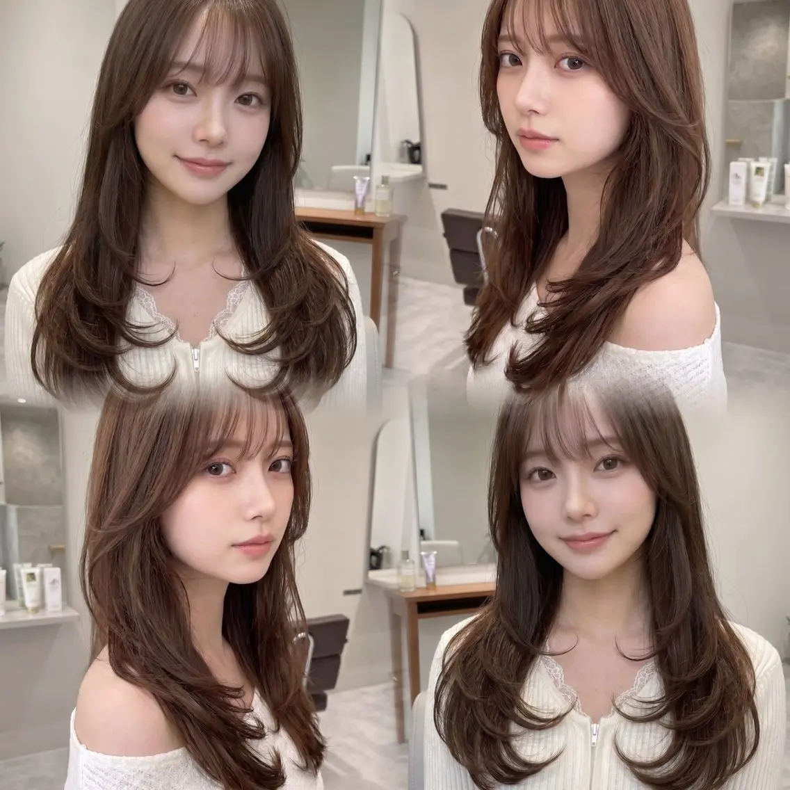 🎀💖可愛さ更新🪞🫧レイヤーカット➕透明感カラー➕2stepTR✨の写真
