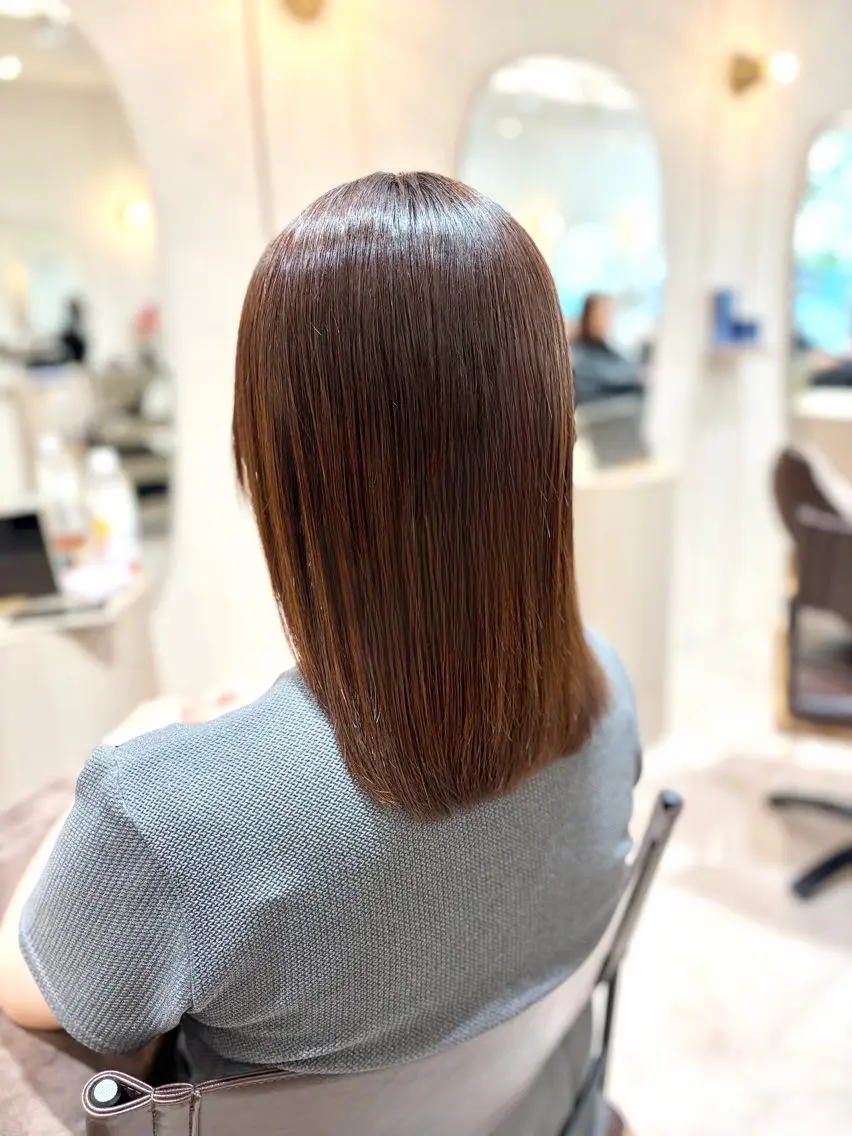 ミディアム 菅原 渚のヘアスタイル