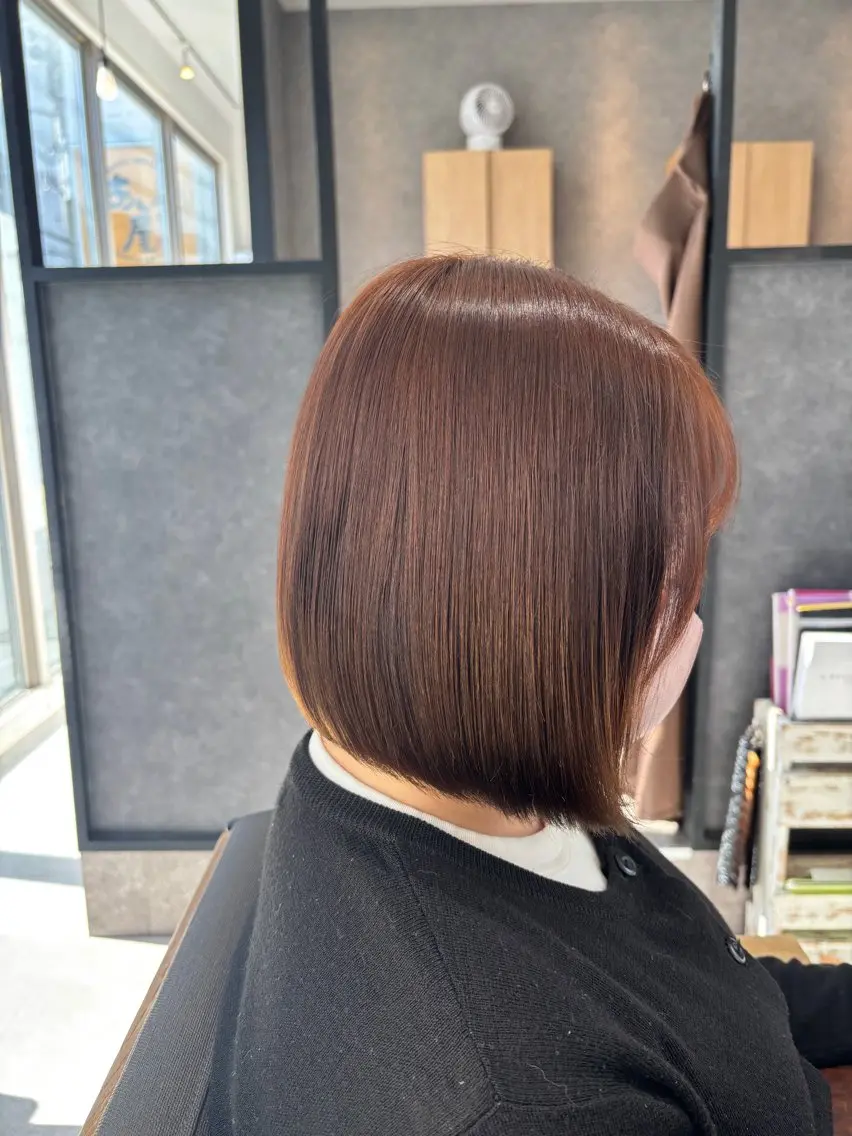 ショート カラー カット konomi✧︎*。 ／暖色カラー🍒‎のヘアスタイル