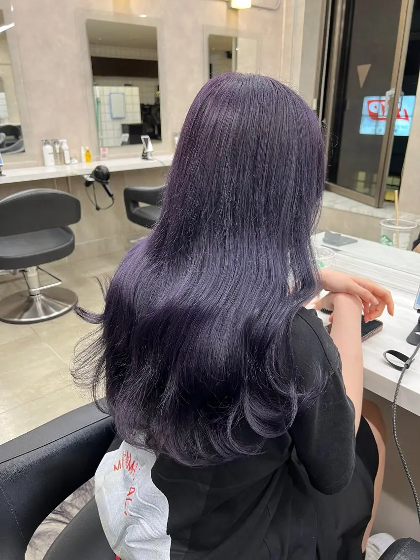 ロング カラー パーマ ヘアアレンジ メンズ 上品＆韓国風 🥀海心🥀のヘアスタイル