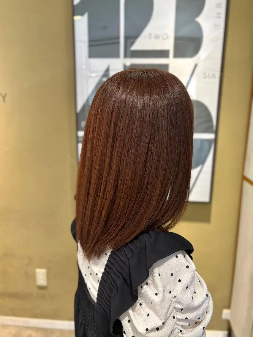 ミディアム カラー ヘアカラー SAKURA 🍒⁎ .。❀ *のヘアスタイル