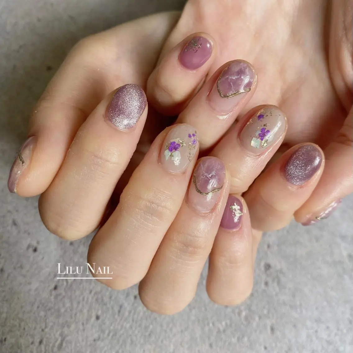 ネイル ニュアンスネイル モチの良さ◉ フィルインネイル♡のネイルデザイン