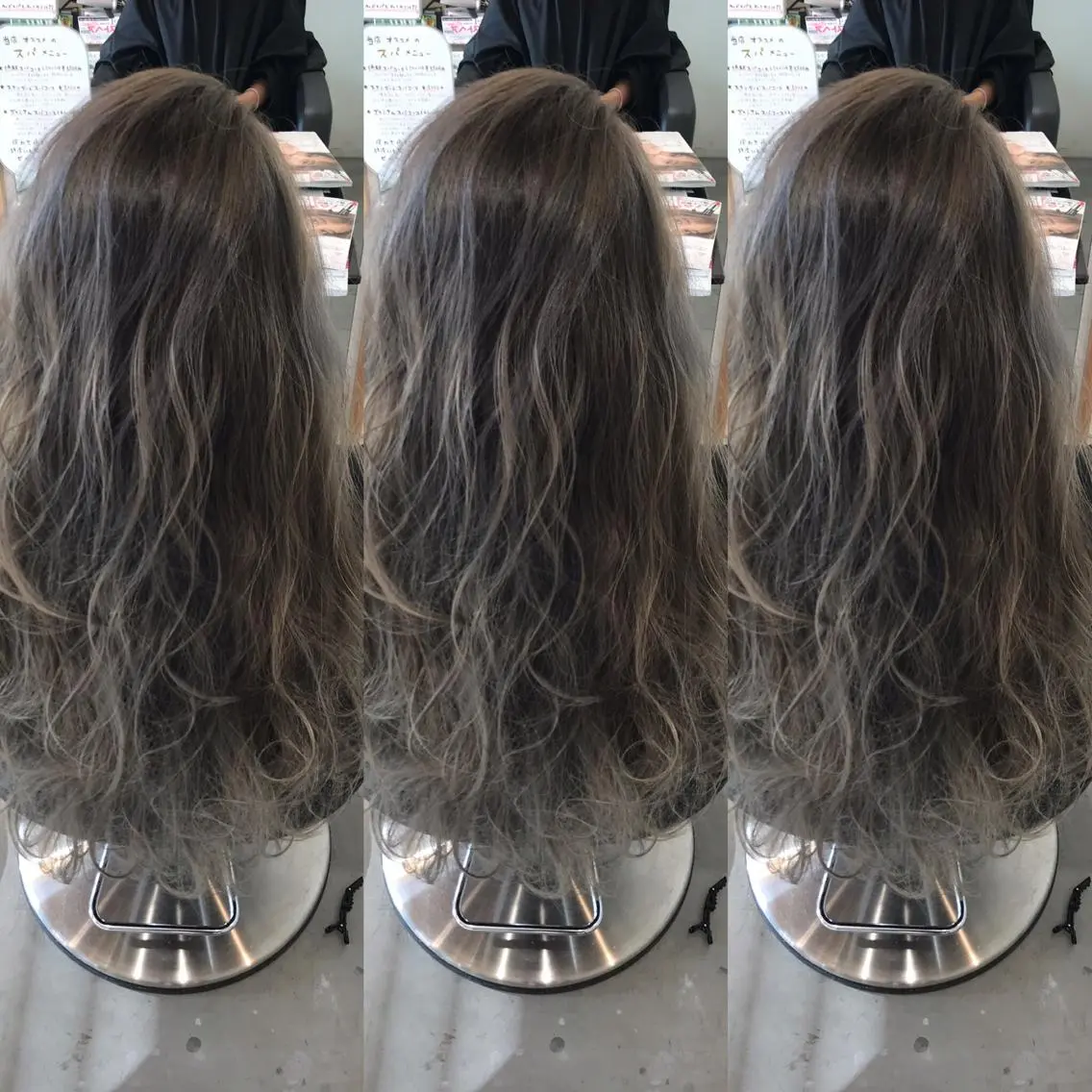 ロング カラー ブリーチ ヘアカラー 大久保 隆蔵のヘアスタイル