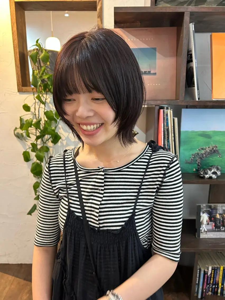 ショート カット ヘアカラー トリートメント MOMOKA💫 YARD【学芸大学】のヘアスタイル